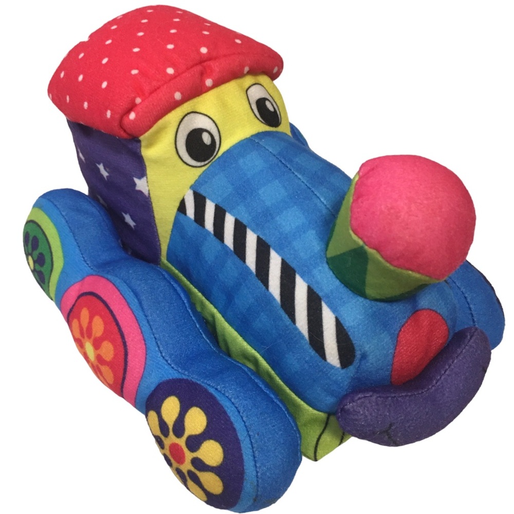 Softplay plush train stuffed educational Interactive book EUC